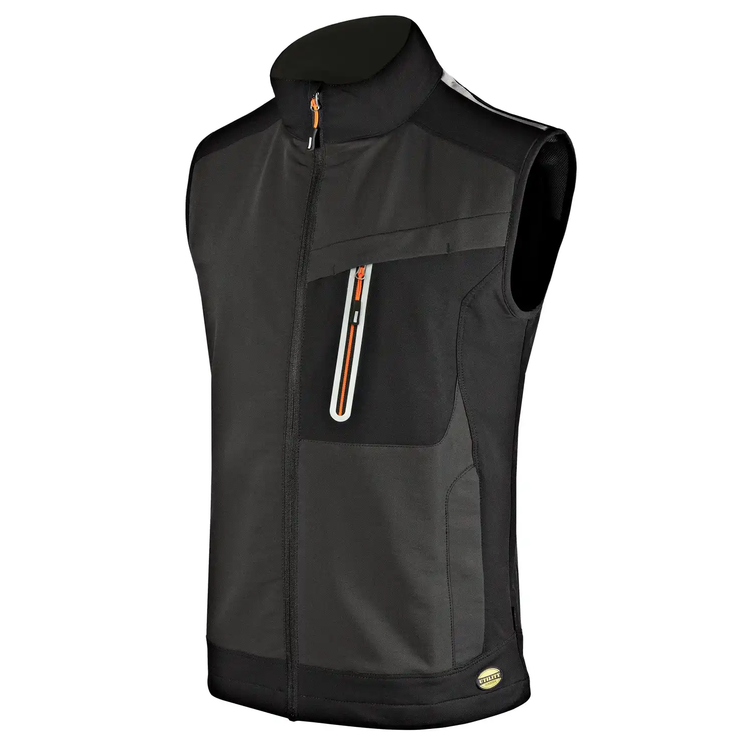 Stretch Weste "CARBON TECH" in grau, XS (DE size: XXS) - Thumbnail 1