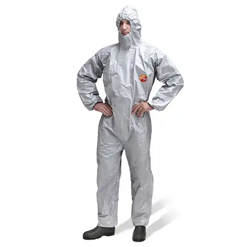 Chemie-Schutzoverall Typ 3/4/5/6 "Tychem® 6000 F" grau in XXL - Bild 1