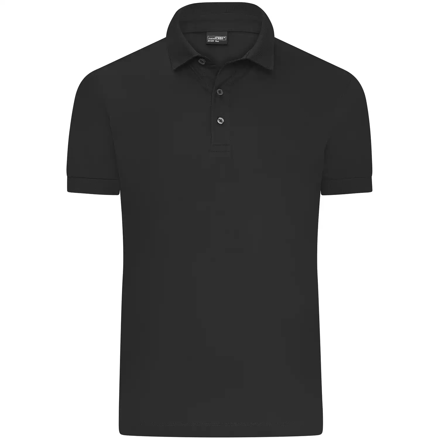 Polo-Shirt "JN1300" Mercersised in black, 3XL - Thumbnail 1
