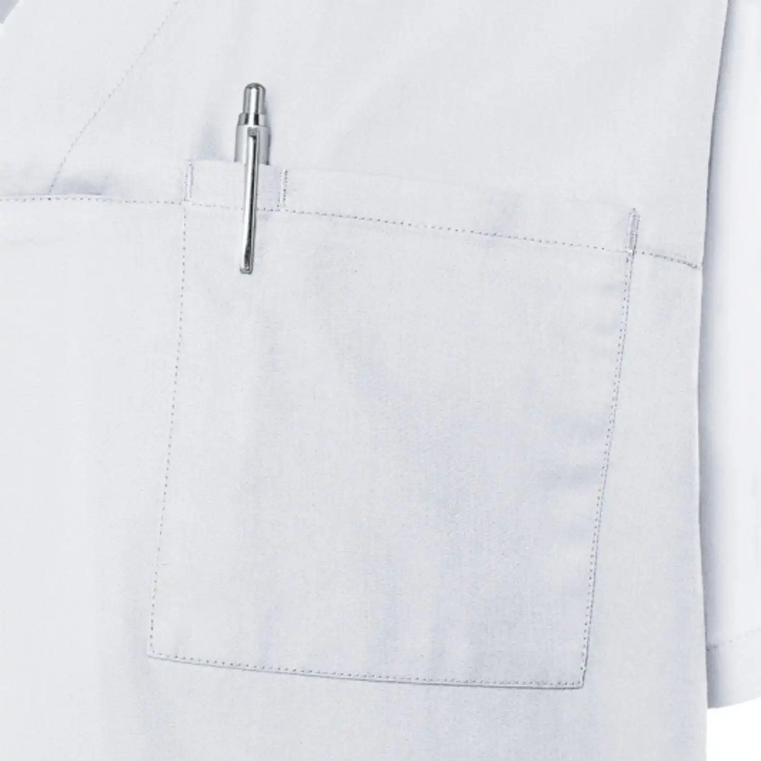 Herren Schlupfkasack Essential "KS 65" in L, Weiß - Thumbnail 5
