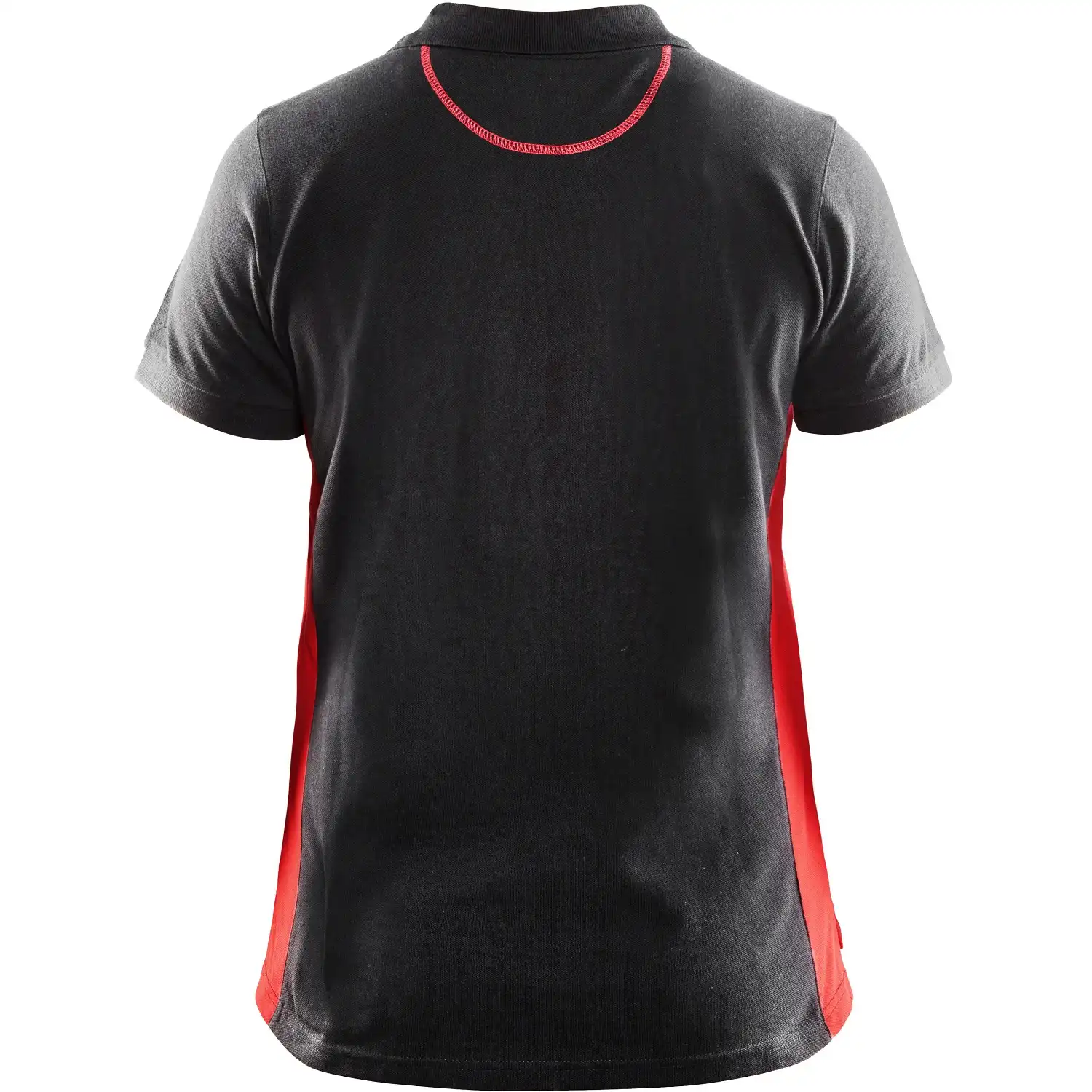 Damen Polo-Shirt "3390" in schwarz/rot, M - Thumbnail 2