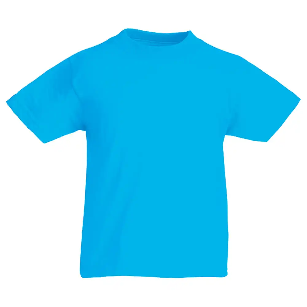 Kinder T-Shirt "F140K" 100% Baumwolle Valueweight in azure blue, 104 - Thumbnail 1