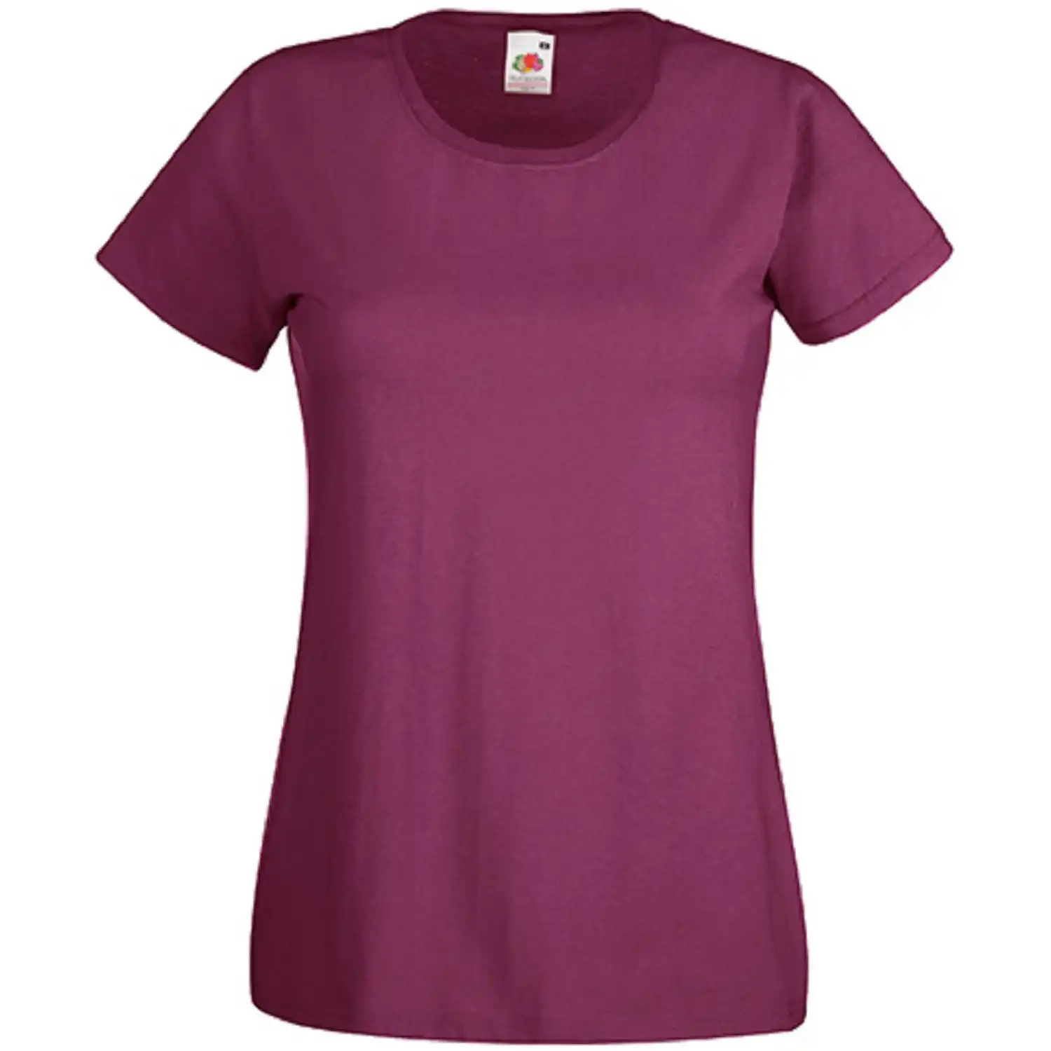 Damen T-Shirt "F288N" 100% Baumwolle Valueweight in burgundy, M - Bild 1