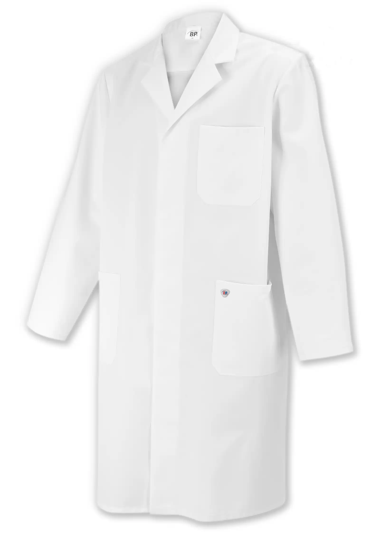 Berufsmantel "1619-130" 100% Baumwolle Med & Care weiß in 48 - Thumbnail 1