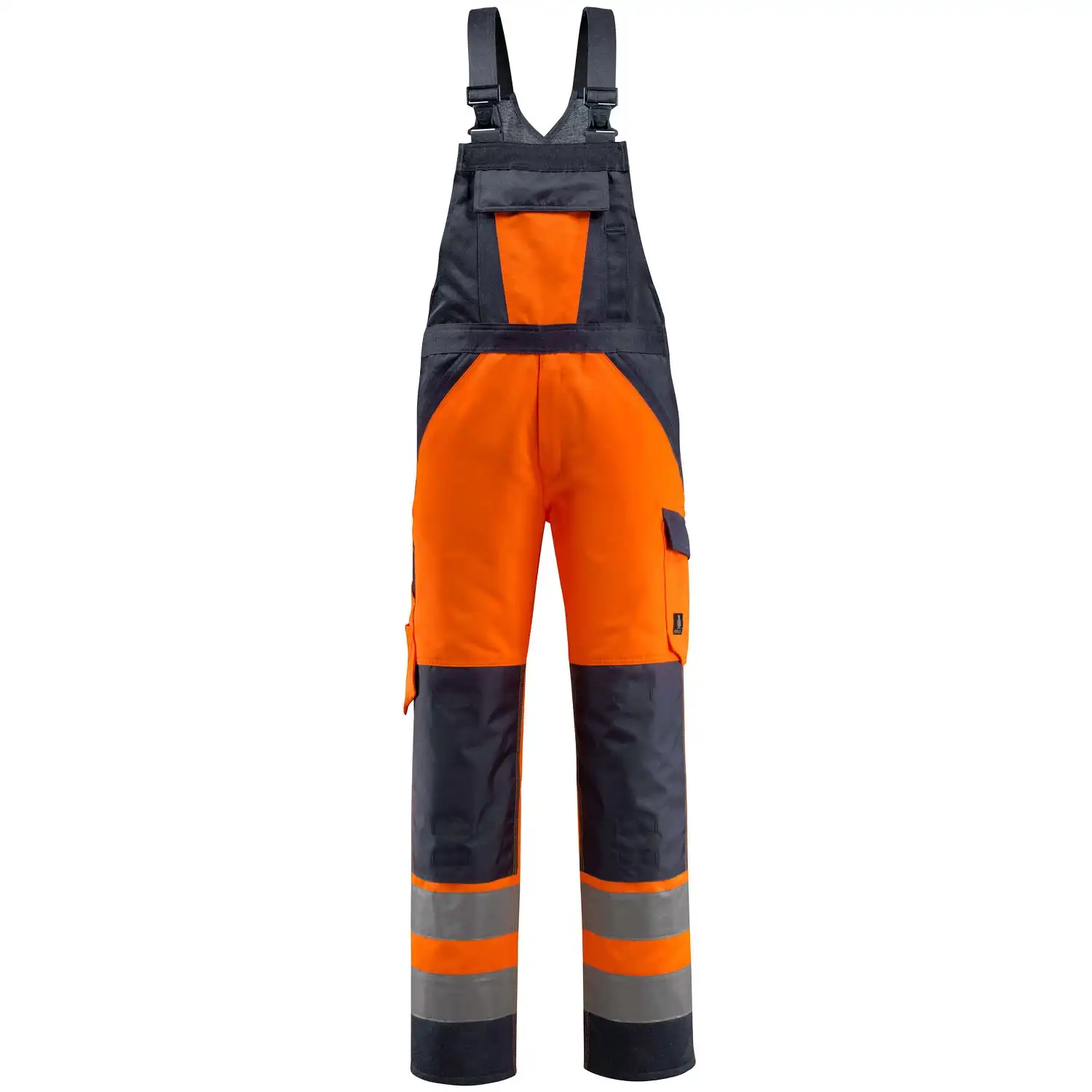 Warnschutz Latzhose "GOSFORD" Safe Light in orange/schwarzblau, 76C58 (EU 29) - Thumbnail 1