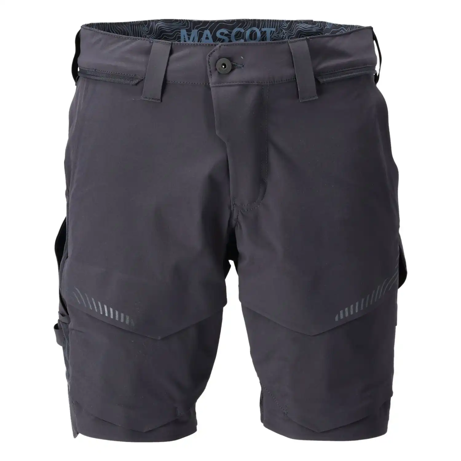 Stretch-Shorts "22149-605" Customized in schwarzblau, 24C54 - Thumbnail 1