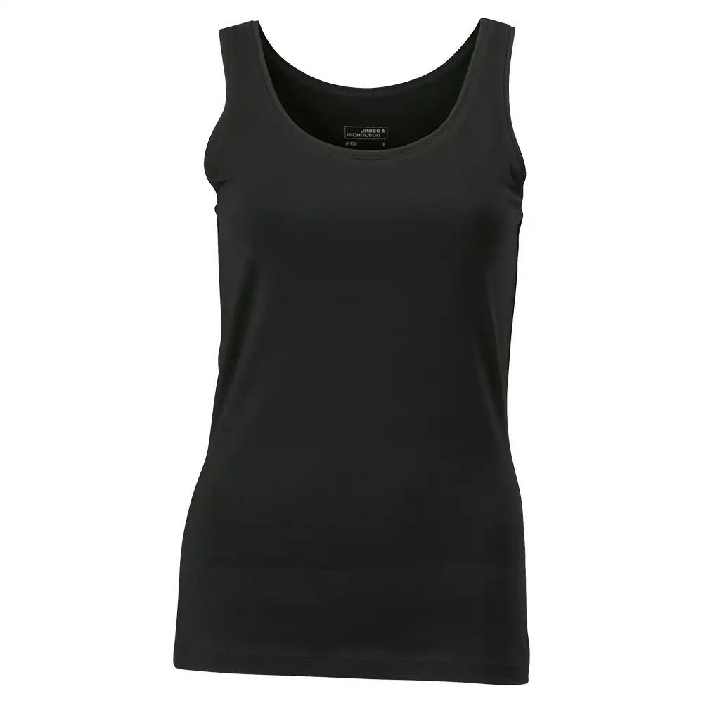 Damen Elastic Tank-Top "JN970" in black, S - Bild 1