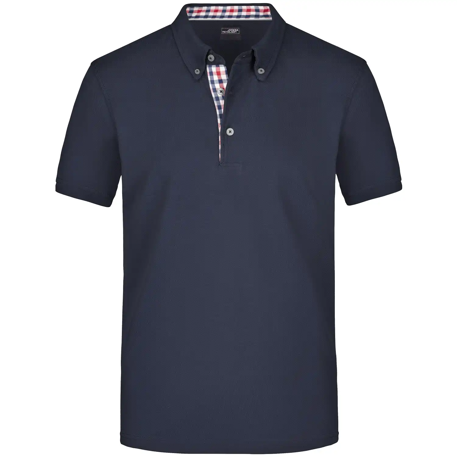 Polo-Shirt Plain "JN964" in navy/red-navy-white, 3XL - Thumbnail 1