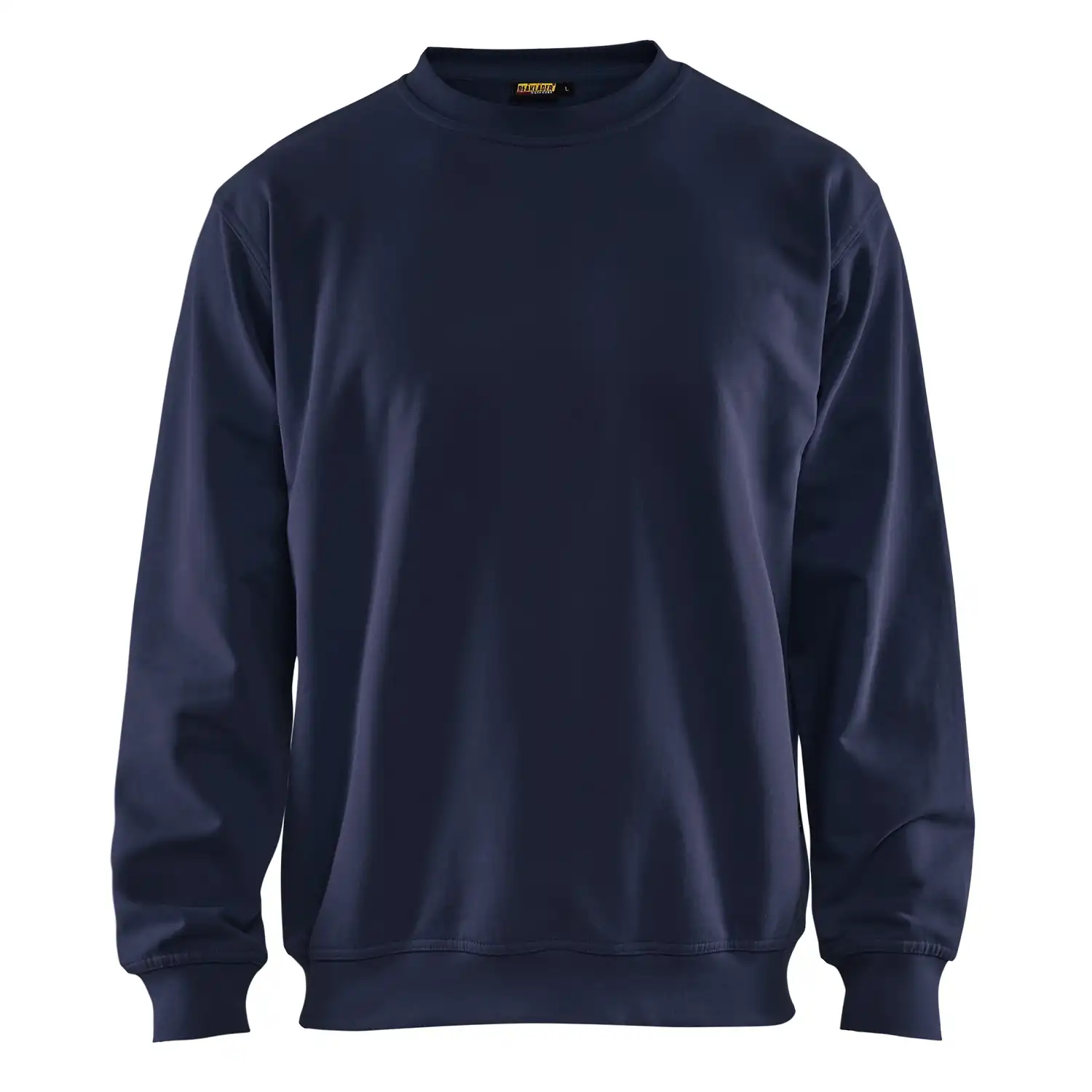 Pullover "3340" Rundhals in marine, L - Thumbnail 1