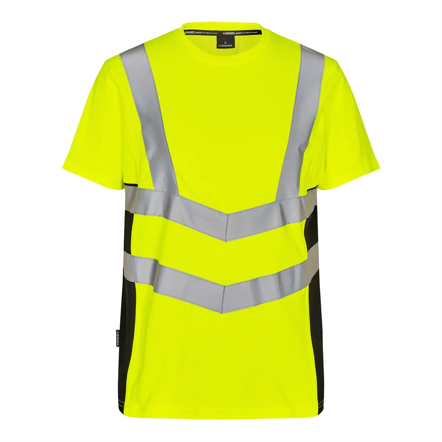 Warnschutz T-Shirt "9544-182" Safety Kl. 2 in gelb/schwarz, L - Thumbnail 1