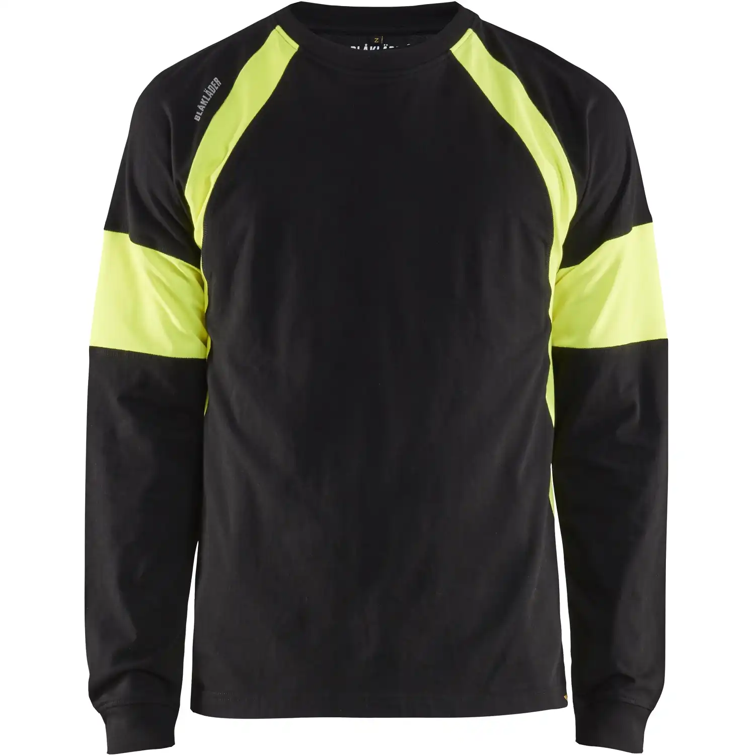 Langarmshirt "3520" in schwarz/gelb, 3XL - Thumbnail 1