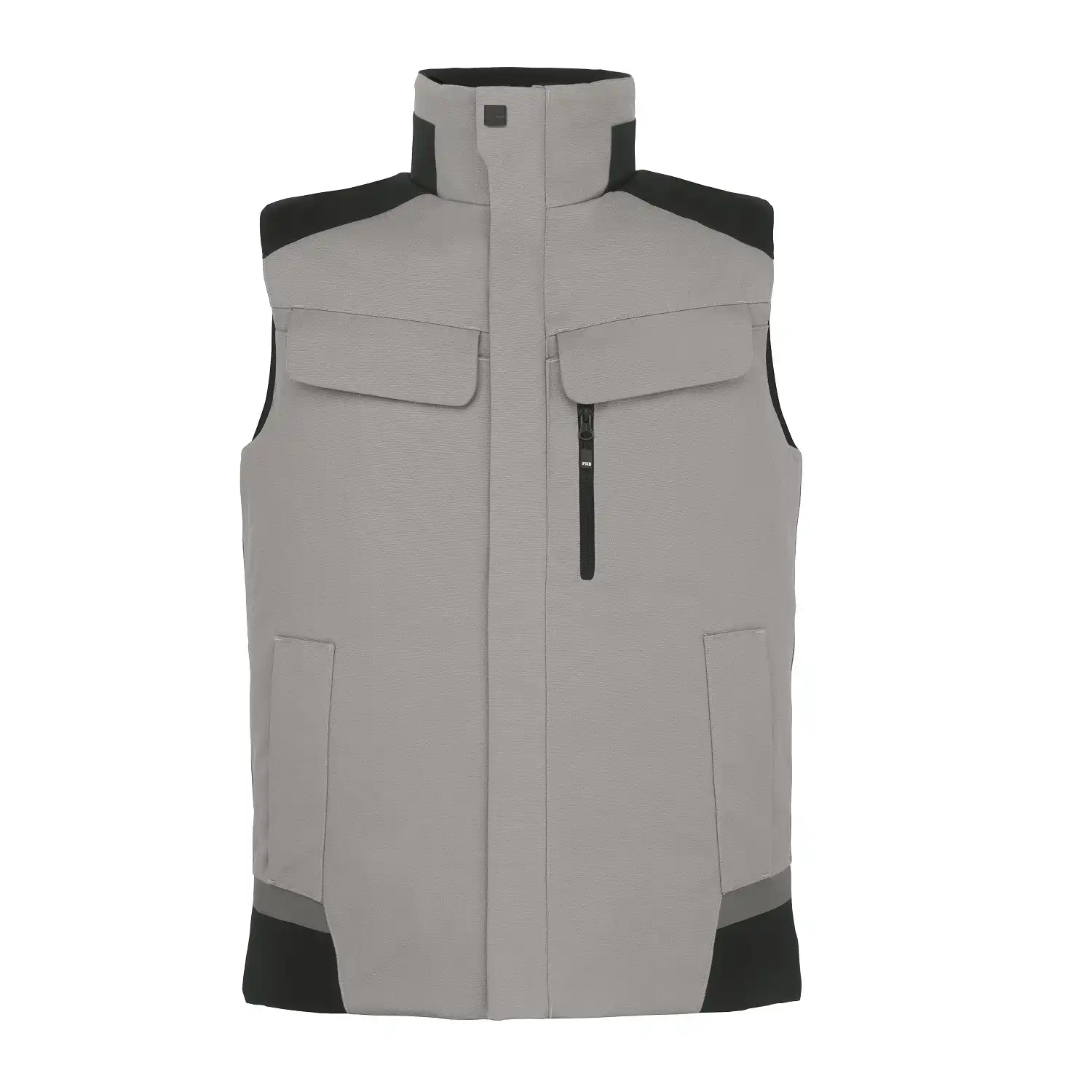 Softshell Arbeitsweste "HAUKE" in grau/schwarz, XXL - Thumbnail 1