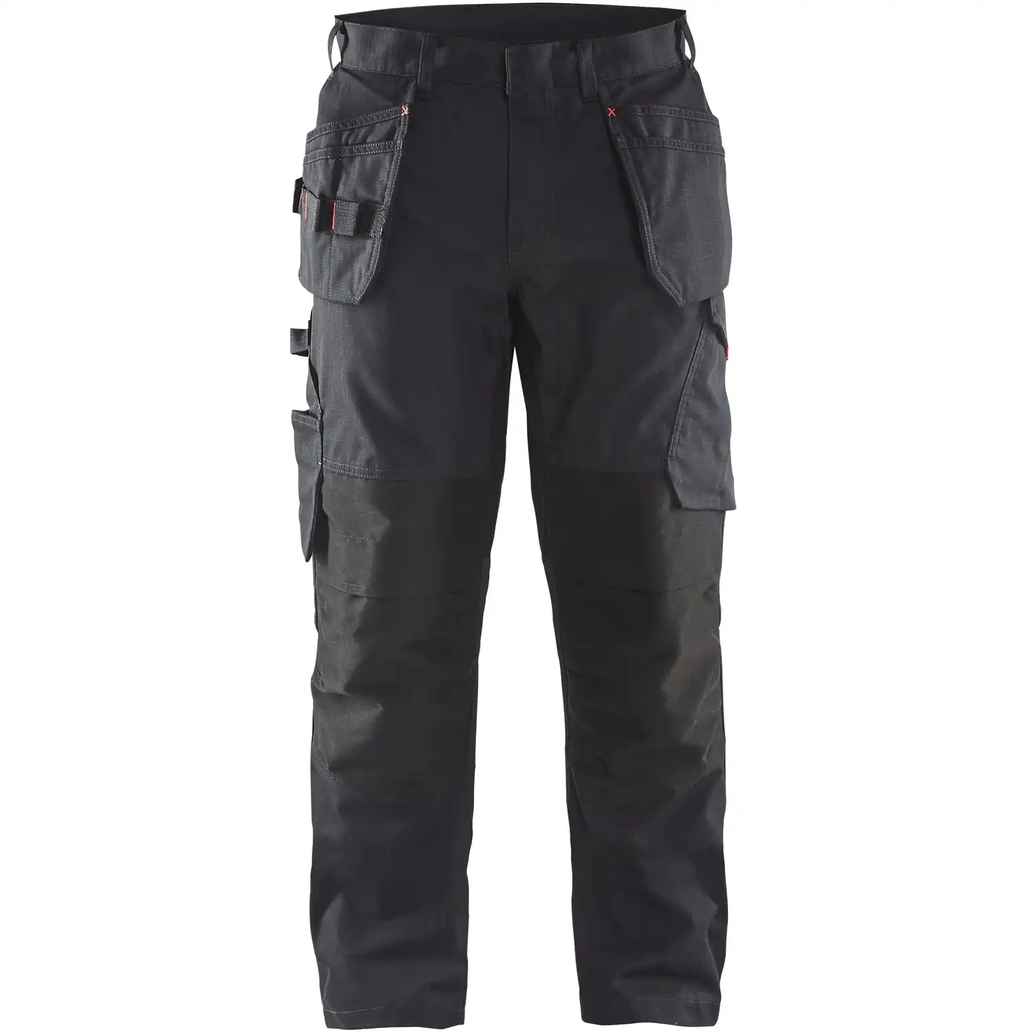 Stretch Service Handwerkerhose "1496" in schwarz/rot, C146 - Thumbnail 1