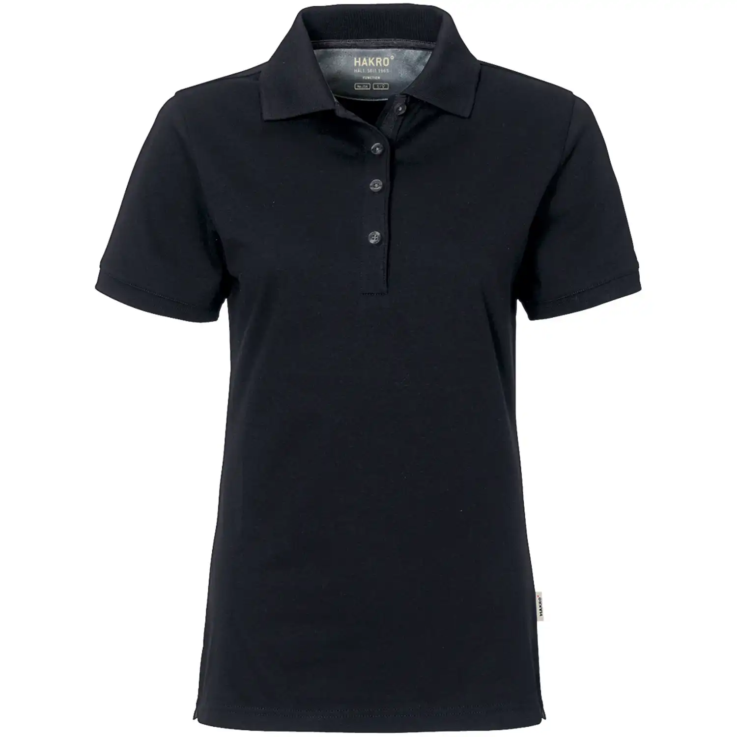 Damen Poloshirt "COTTON-TEC" 214 in schwarz, M - Bild 1
