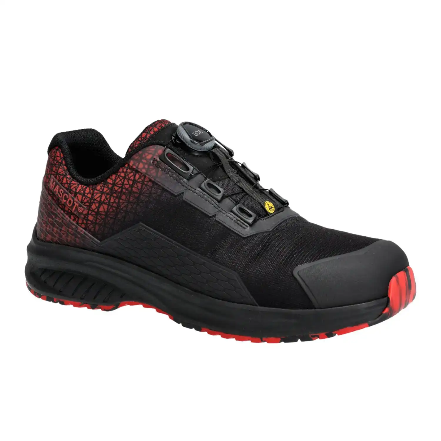 Sicherheitshalbschuhe S3S "ACCELERATE BOA® Fit System" schwarz/verkehrsrot in 42 - Thumbnail 2