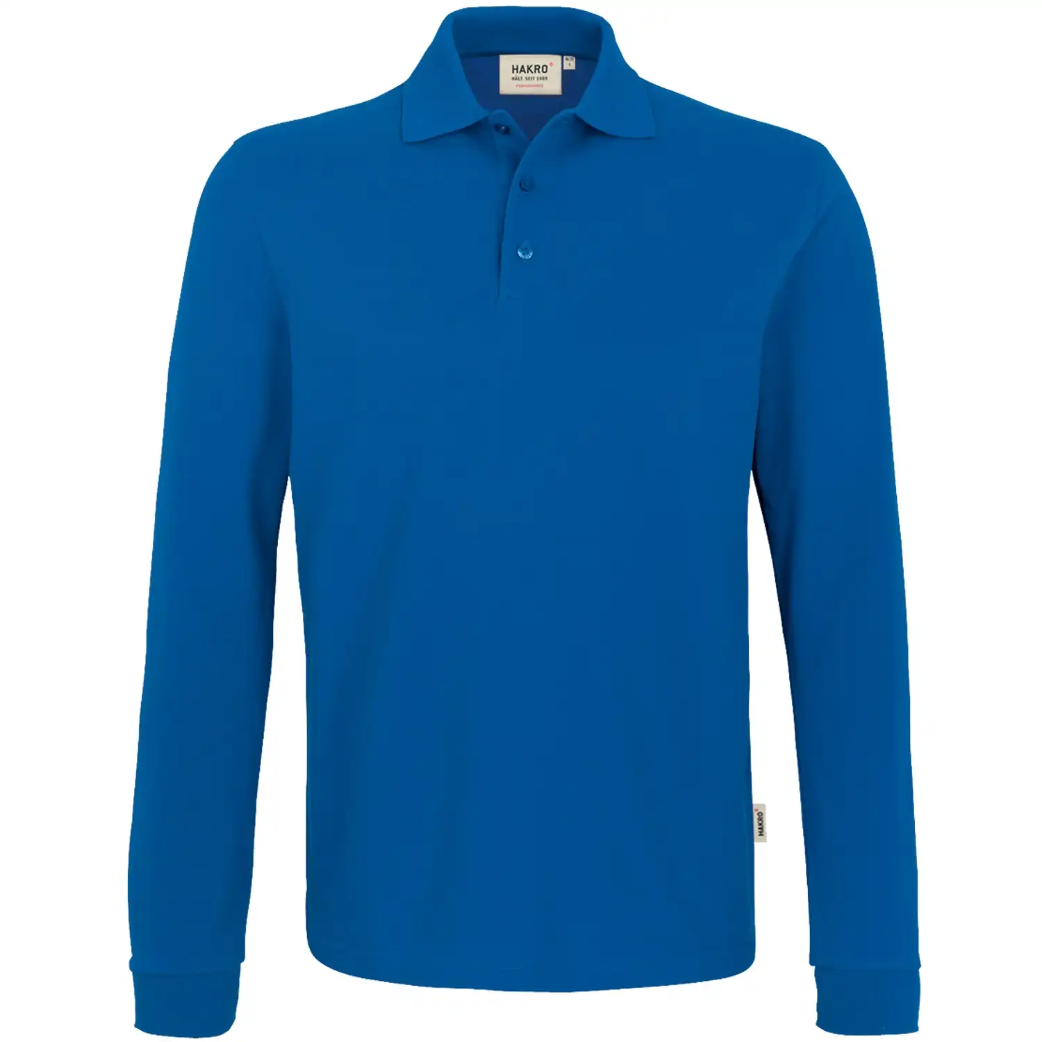 Longsleeve-Poloshirt "PERFORMANCE" 815 in royal, M - Bild 1