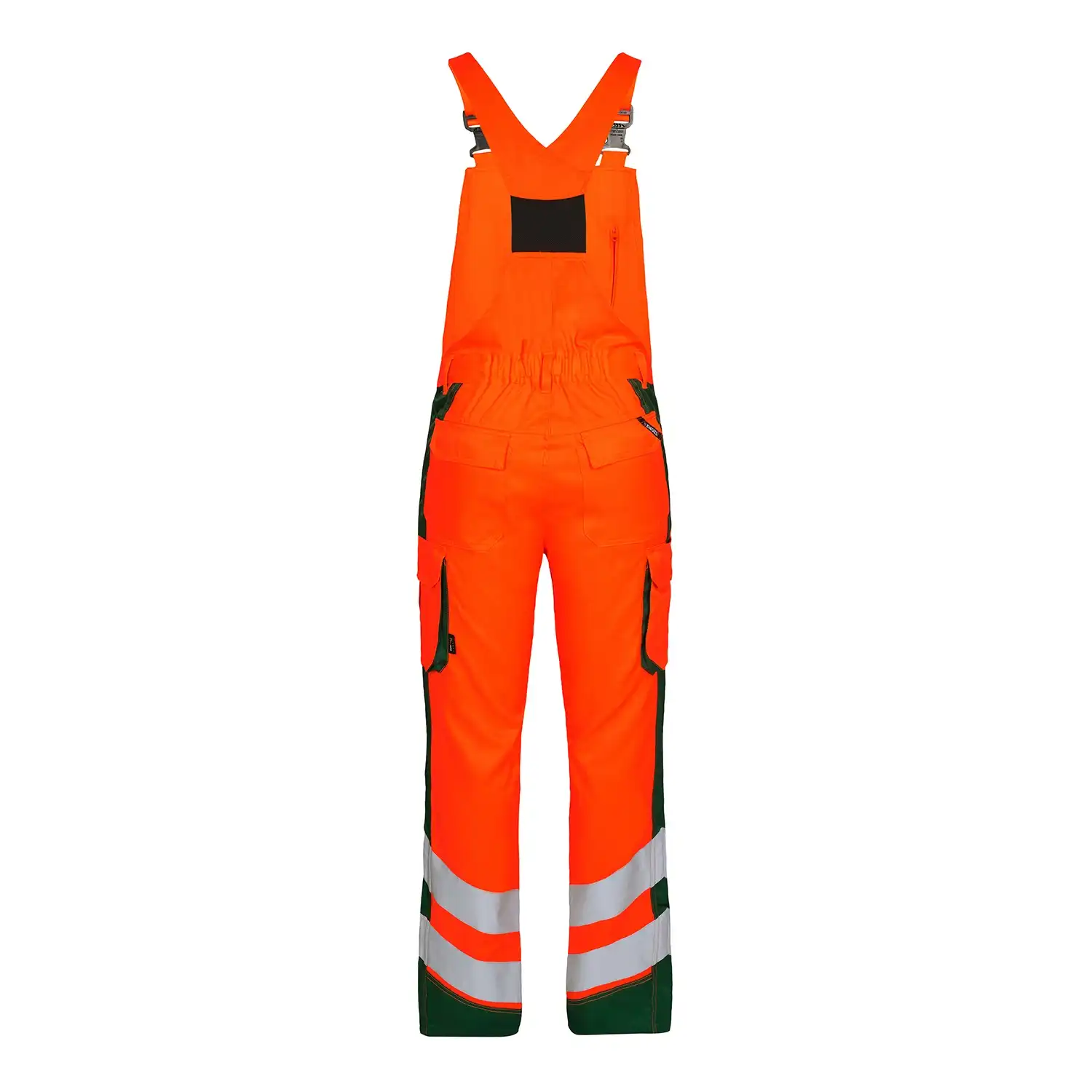 Warnschutz Latzhose "3545-319" Safety leicht Kl. 2 in orange/grün, 48 - Thumbnail 2