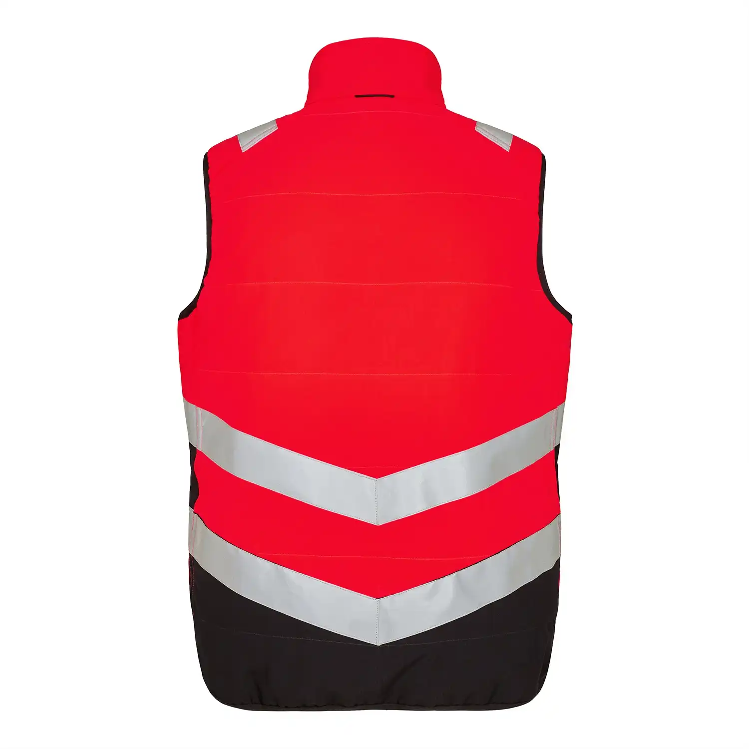 Zip-In Warnschutz Steppweste "5159-158" Safety Kl. 1 in rot/schwarz, XXL - Thumbnail 2