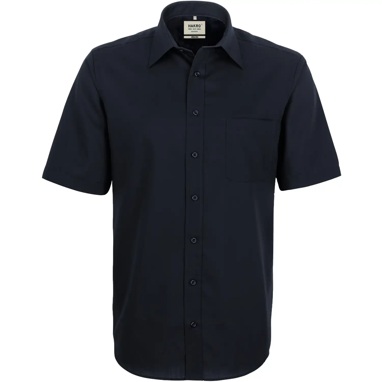 Hemd "BUSINESS Comfort" halbarm 107 in schwarz, XL - Bild 1