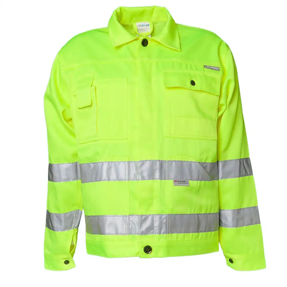 Warnschutz Bundjacke "UNI" in uni gelb, 42 - Thumbnail 1