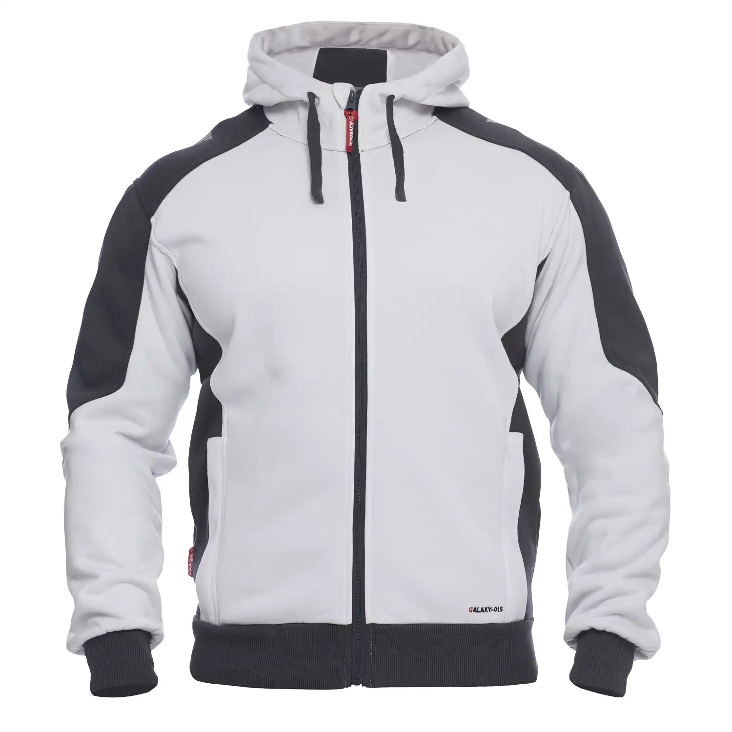 Kapuzen Sweatshirt "8820-233" Galaxy in weiß/grau, L - Bild 1