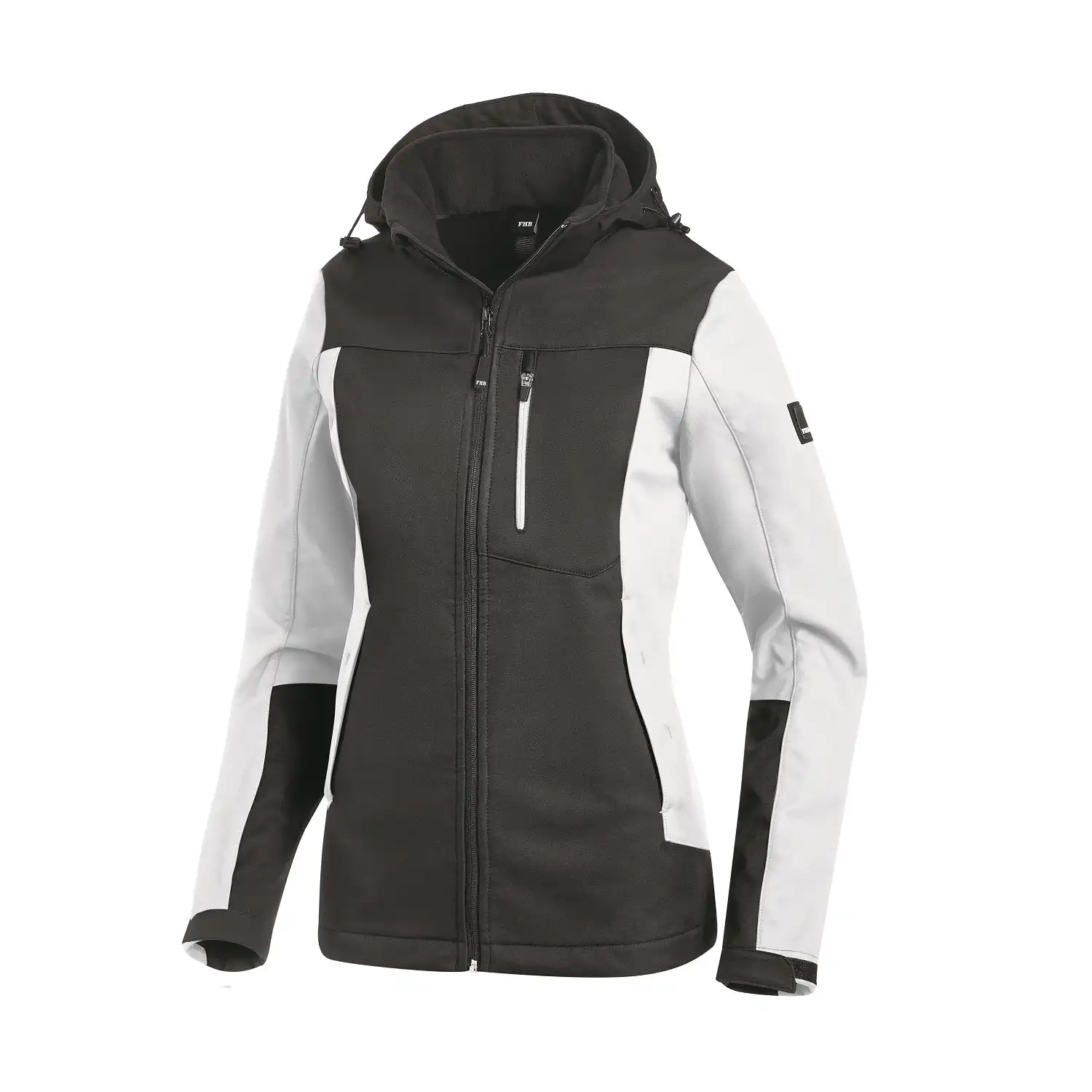 Damen Softshelljacke "JULIA" in weiß/anthrazit, XXL - Thumbnail 1