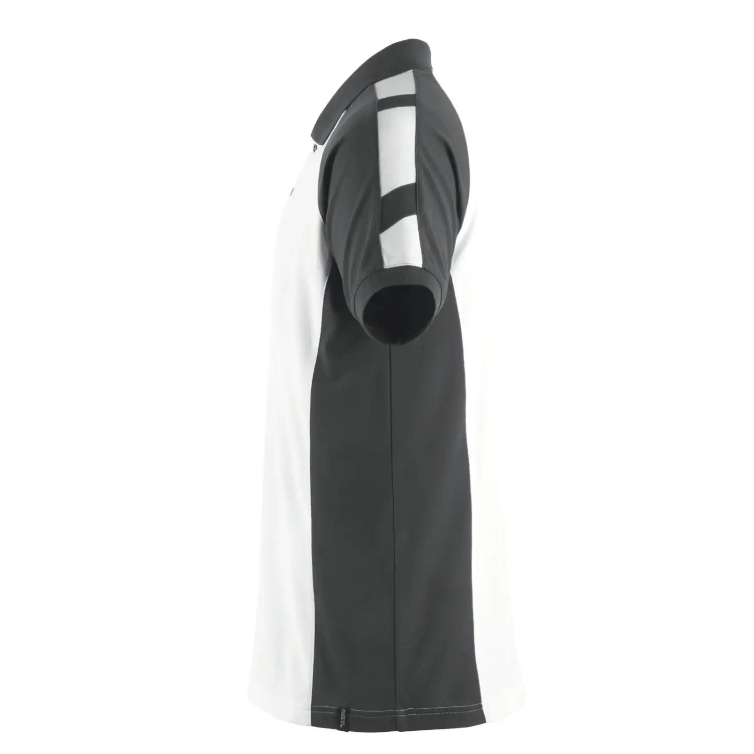 Polo-Shirt "BOTTROP" Unique in weiß/anthrazit, L - Thumbnail 3