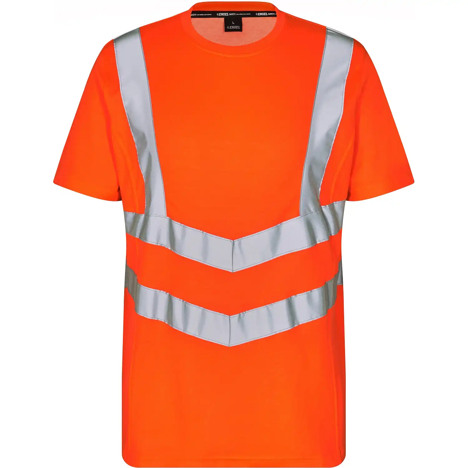 Warnschutz T-Shirt "9544-182" Safety Kl. 2 in Orange, L - Thumbnail 1