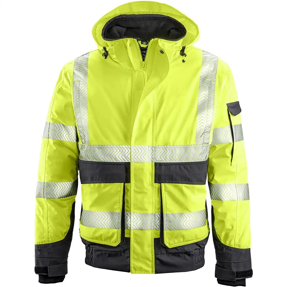 Warnschutz Pilotenjacke "NEWARK" in gelb/grau, L - Thumbnail 1