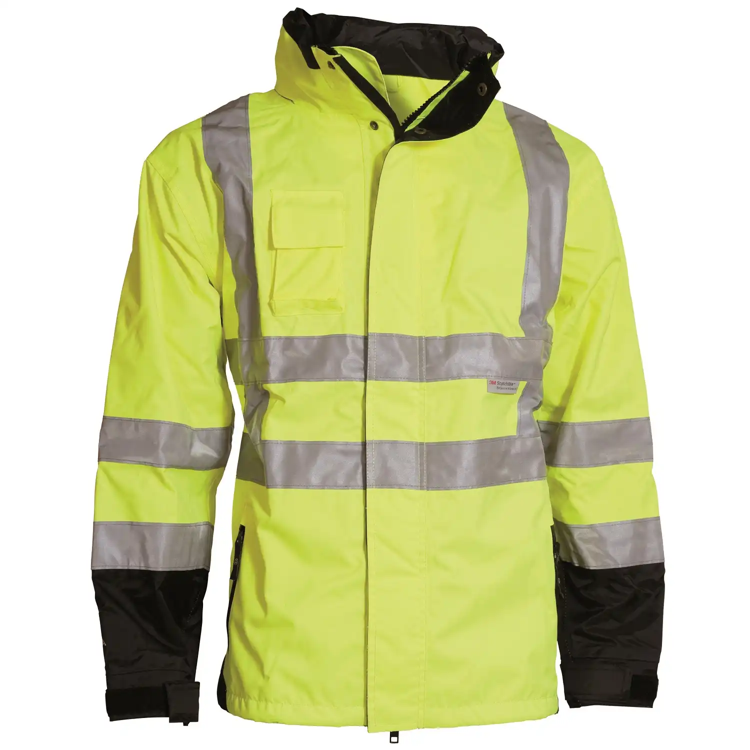 Warnschutz Regenjacke "086100R" Visible Xtreme Kl. 3 in fluorgelb, 3XL - Bild 1