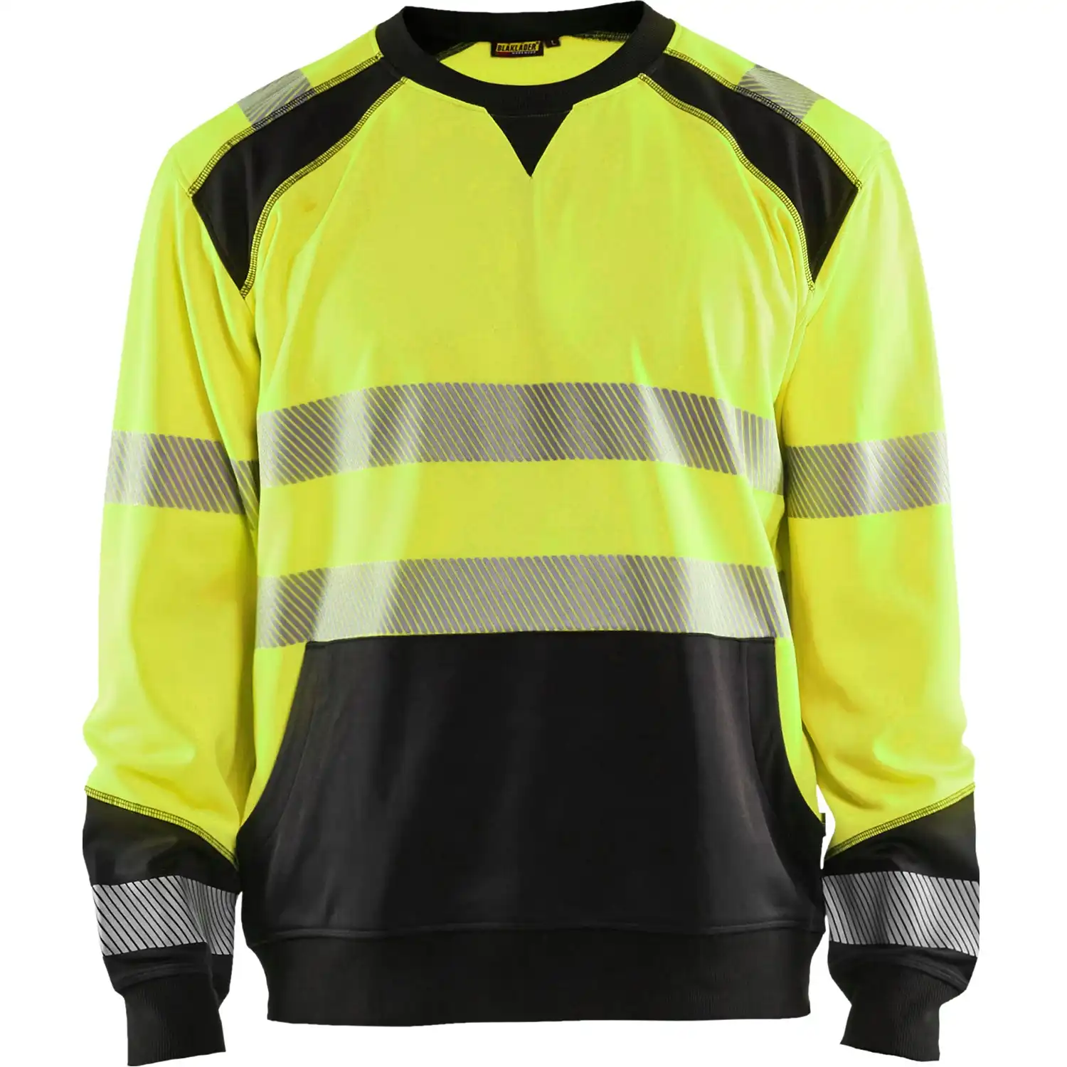 Warnschutz Sweatshirt "3541" in gelb/schwarz, L - Thumbnail 1