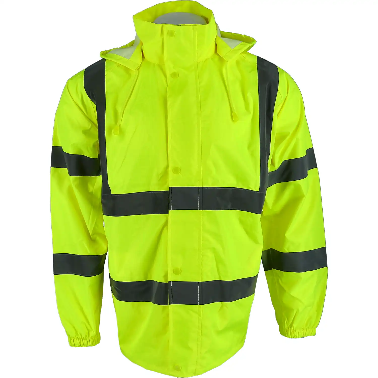 Warnschutz-Regenjacke "ONNO" mit Kapuze gelb in XL - Thumbnail 1