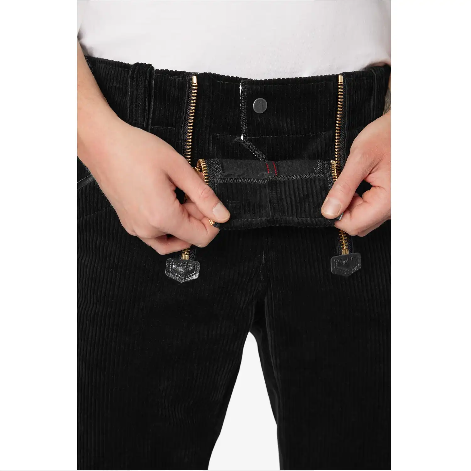 Zunfthose Trenkercord Dreidraht "PETER" schwarz in 94 - Thumbnail 4