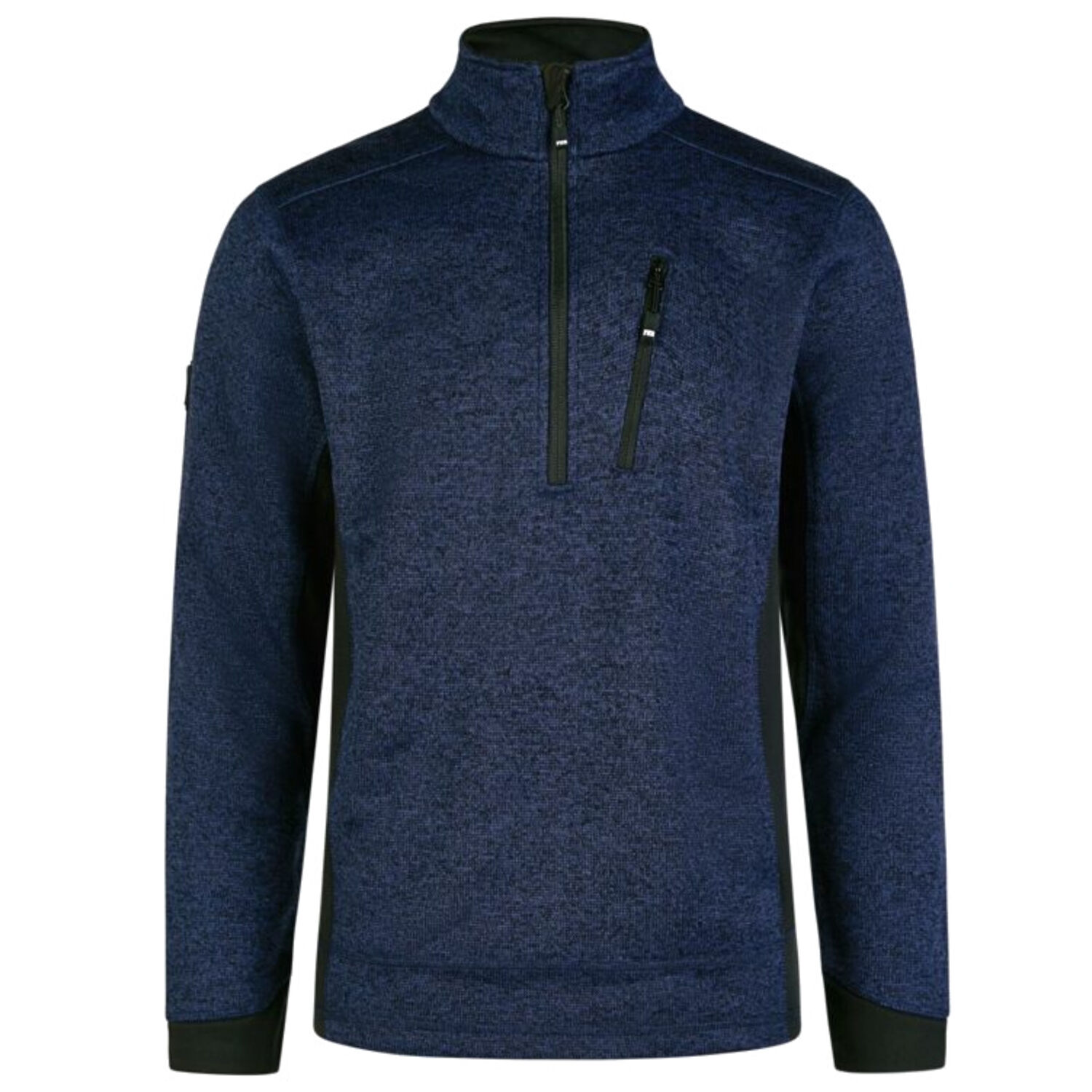 Strick-Fleece-Troyer "PATRICK" in marine/schwarz, XXL - Thumbnail 1