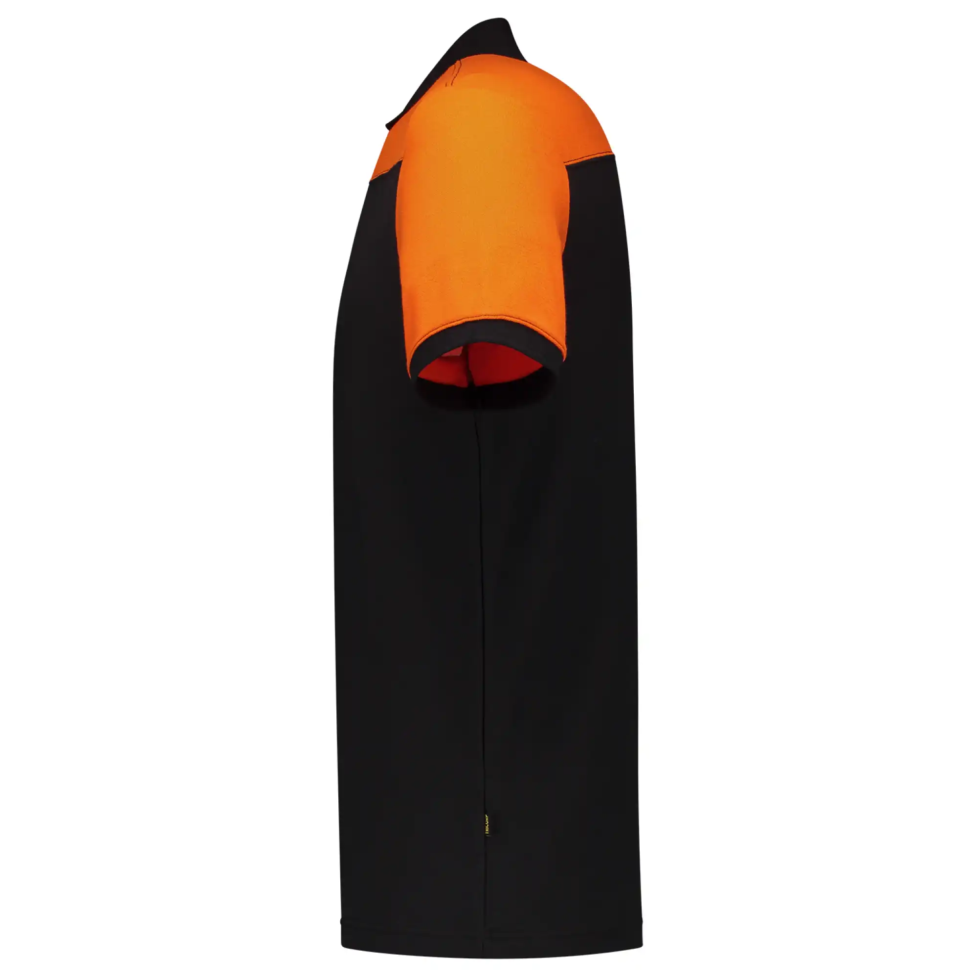 Polo-Shirt Bicolor "202006" Workwear in black/orange, XXL - Thumbnail 3