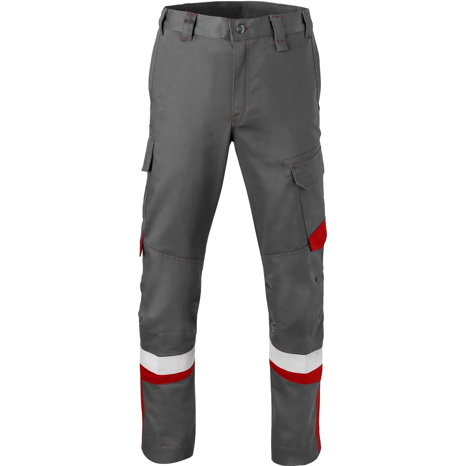 Multinorm Bundhose "80340" 5safety Image+ in dunkelgrau/rot, 44 - Bild 1