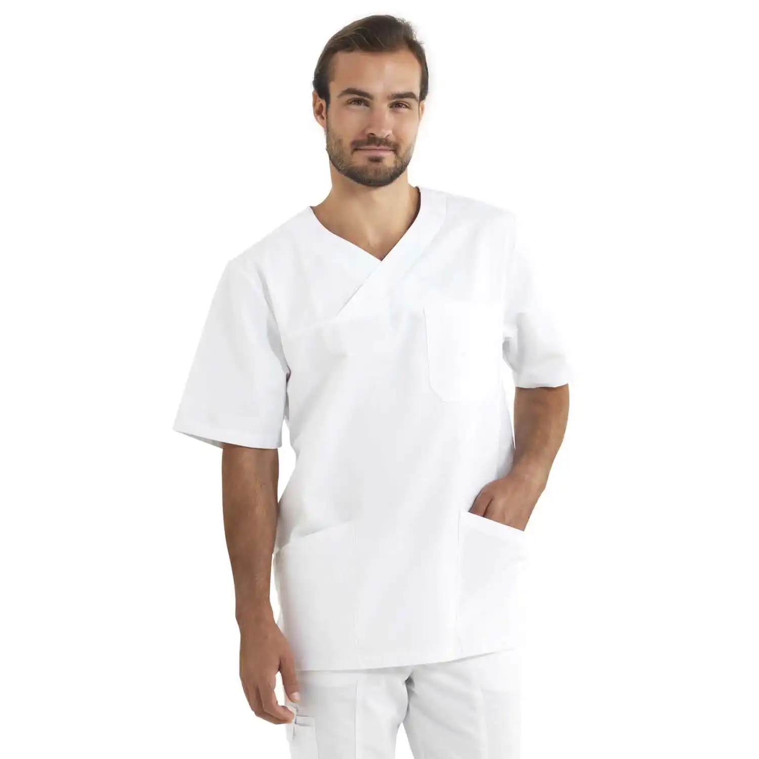 Unisex Schlupfkasack "25048" in L, Weiß - Thumbnail 2