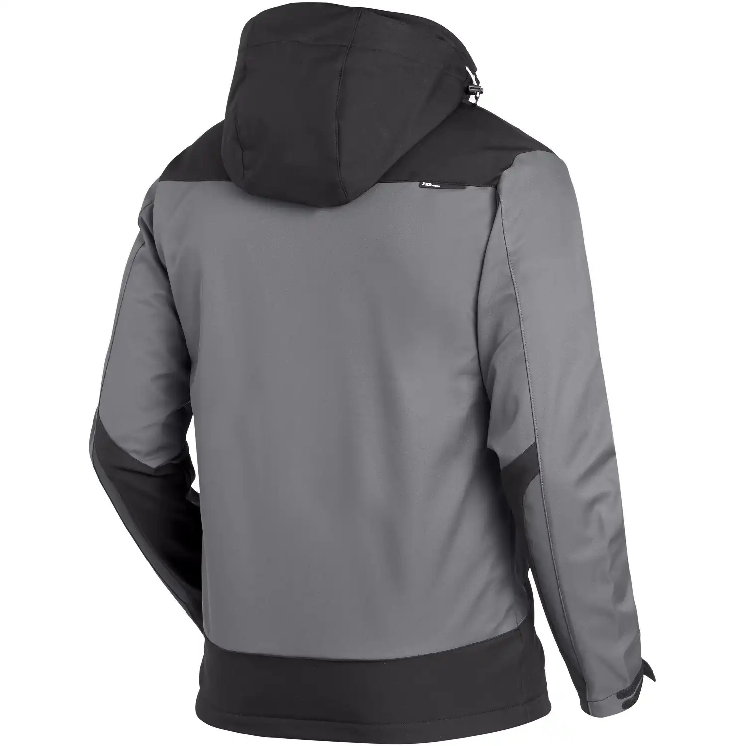 Softshelljacke "JANNIK" in grau/schwarz, XXL - Thumbnail 2