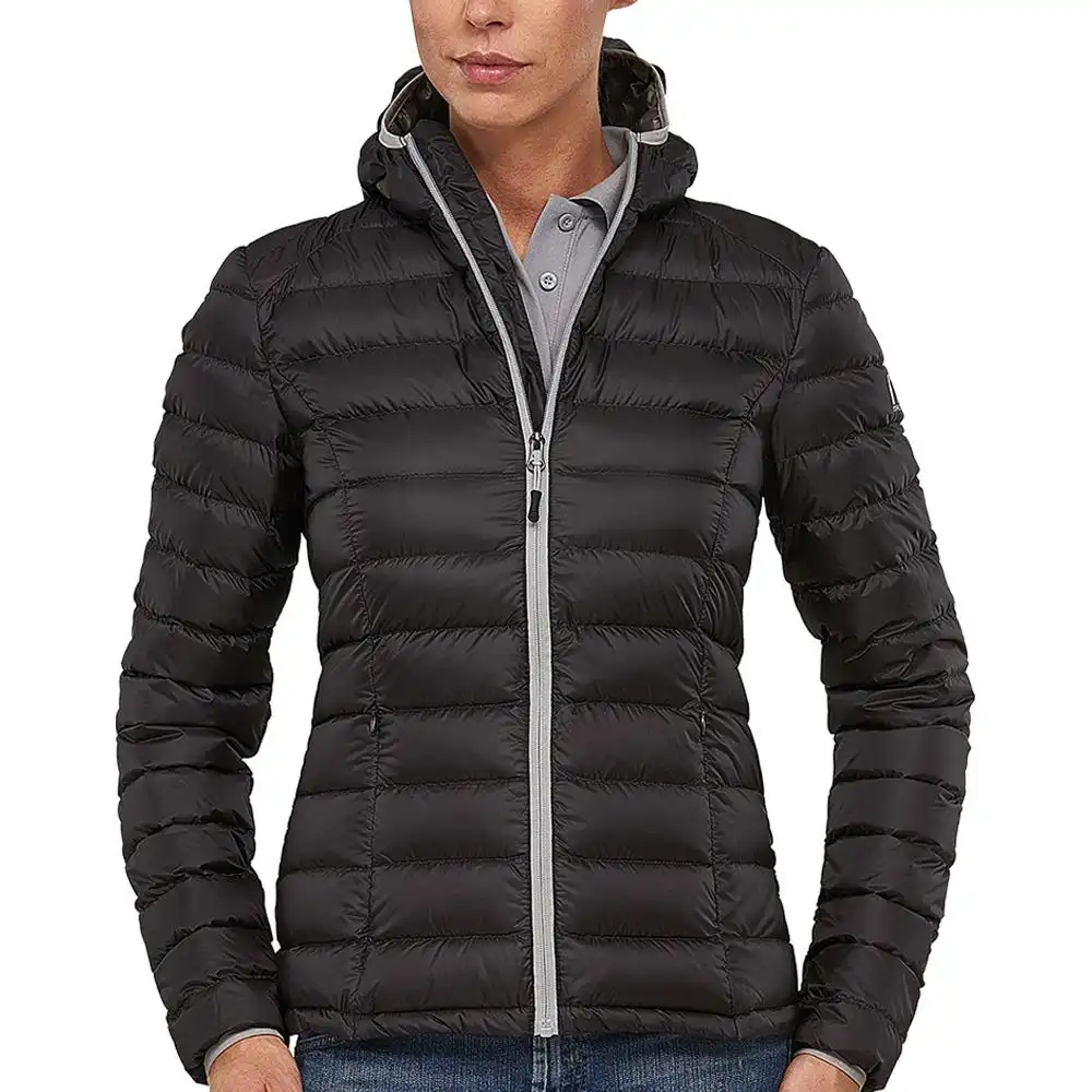 Damen Daunenjacke "PREDATOR" in schwarz/grau, L - Bild 1