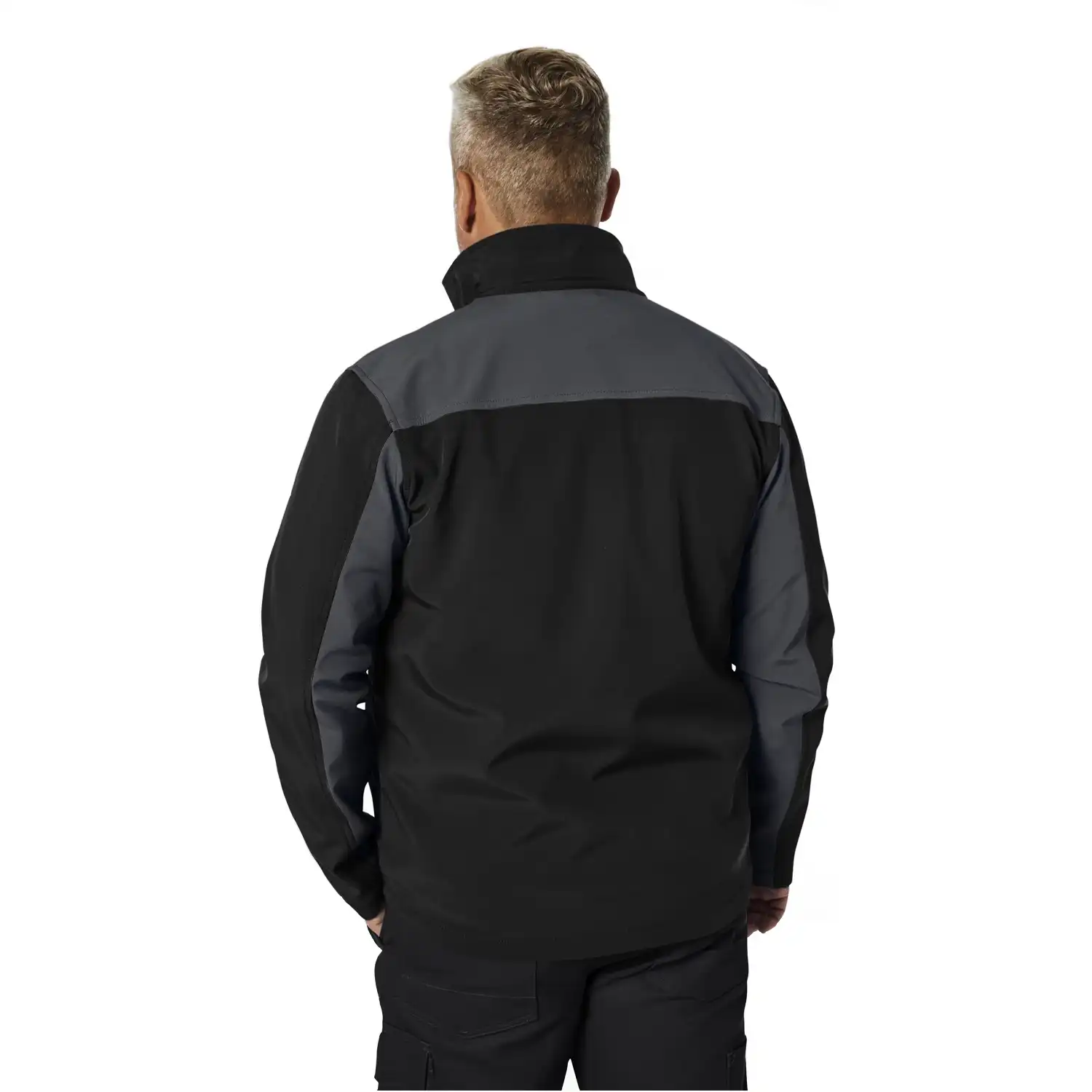Softshelljacke "BASIC" in schwarz/grau, L - Thumbnail 2