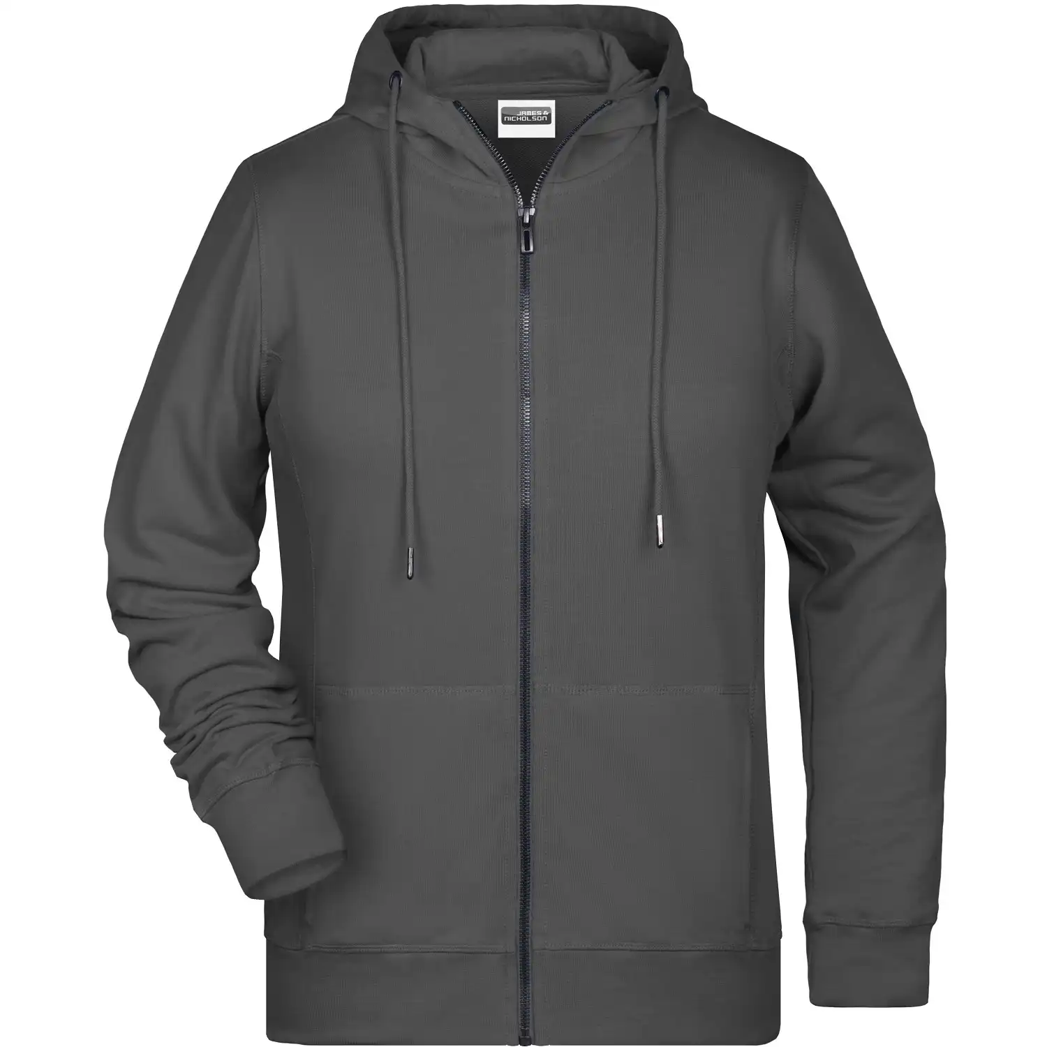 Damen Zip Hoody "8025" in graphite, 3XL - Bild 1