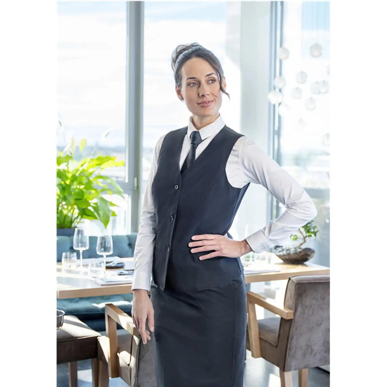 Damenweste Basic schwarz "BWF 1" in M - Thumbnail 9