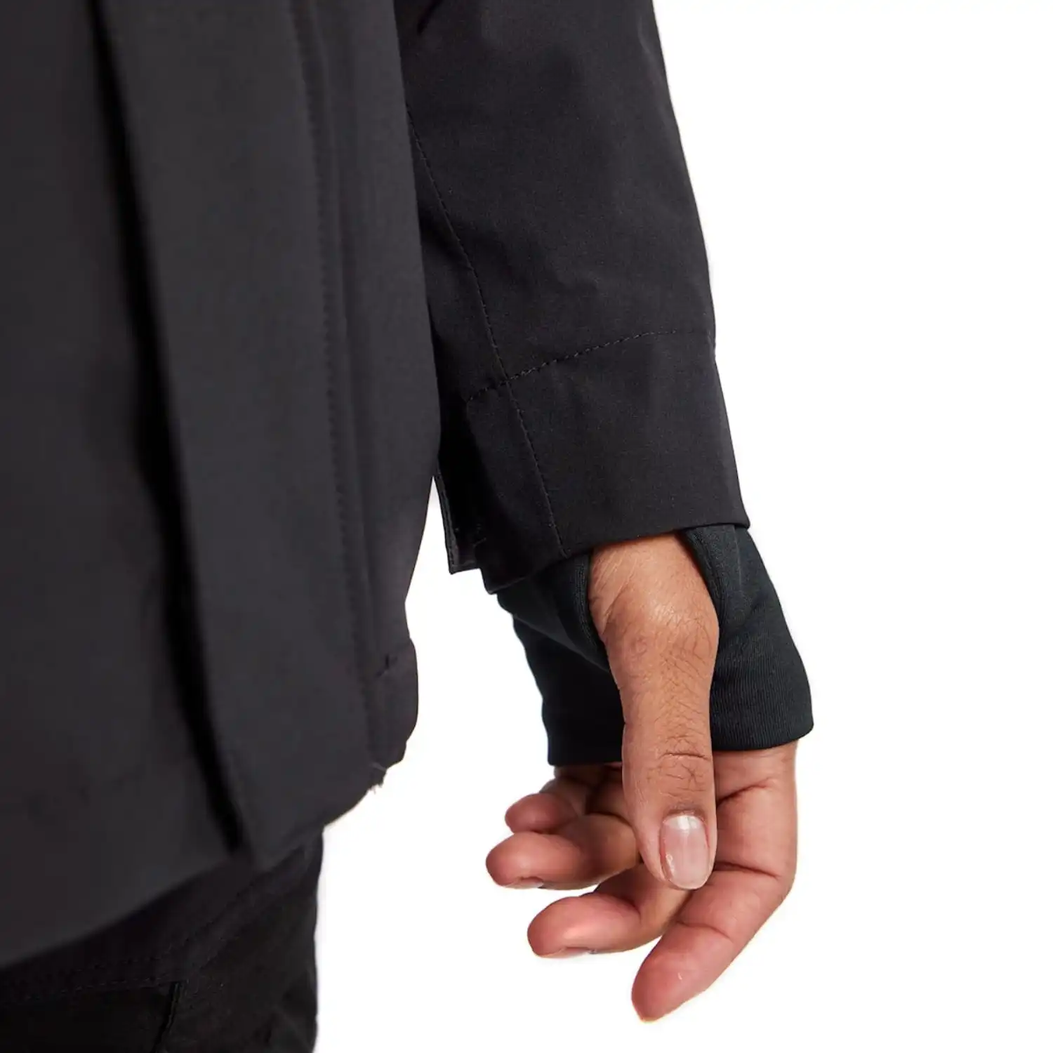 Damen Stretch Winterjacke "4408" in schwarz/rot, M - Thumbnail 9