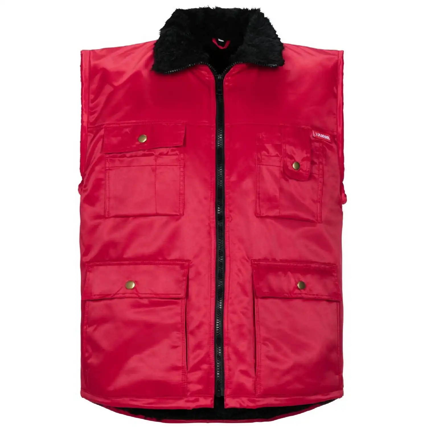 Winter-Piloten Weste "GLETSCHER" Outdoor in Rot, L - Thumbnail 1