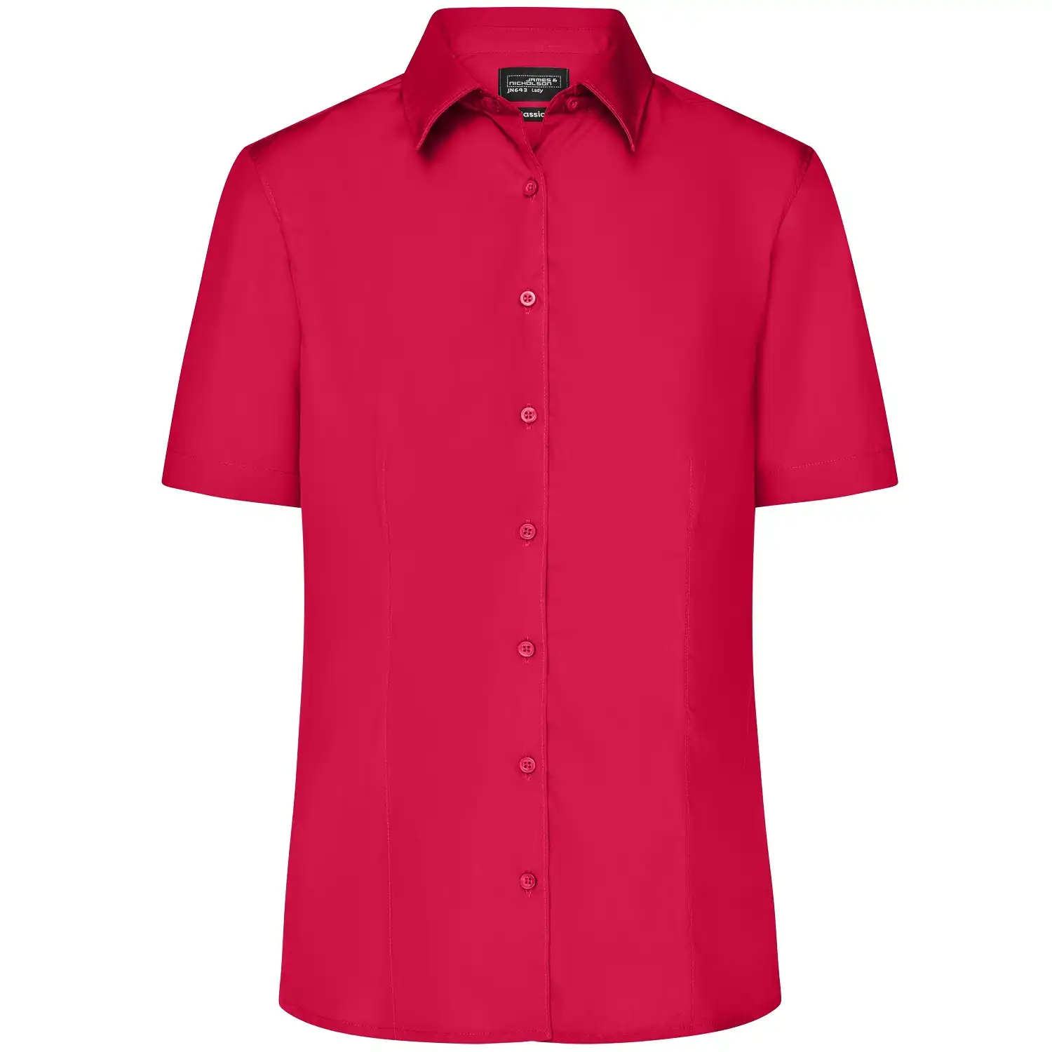 Damen Business-Bluse kurzarm "JN643" in red, 3XL - Thumbnail 1