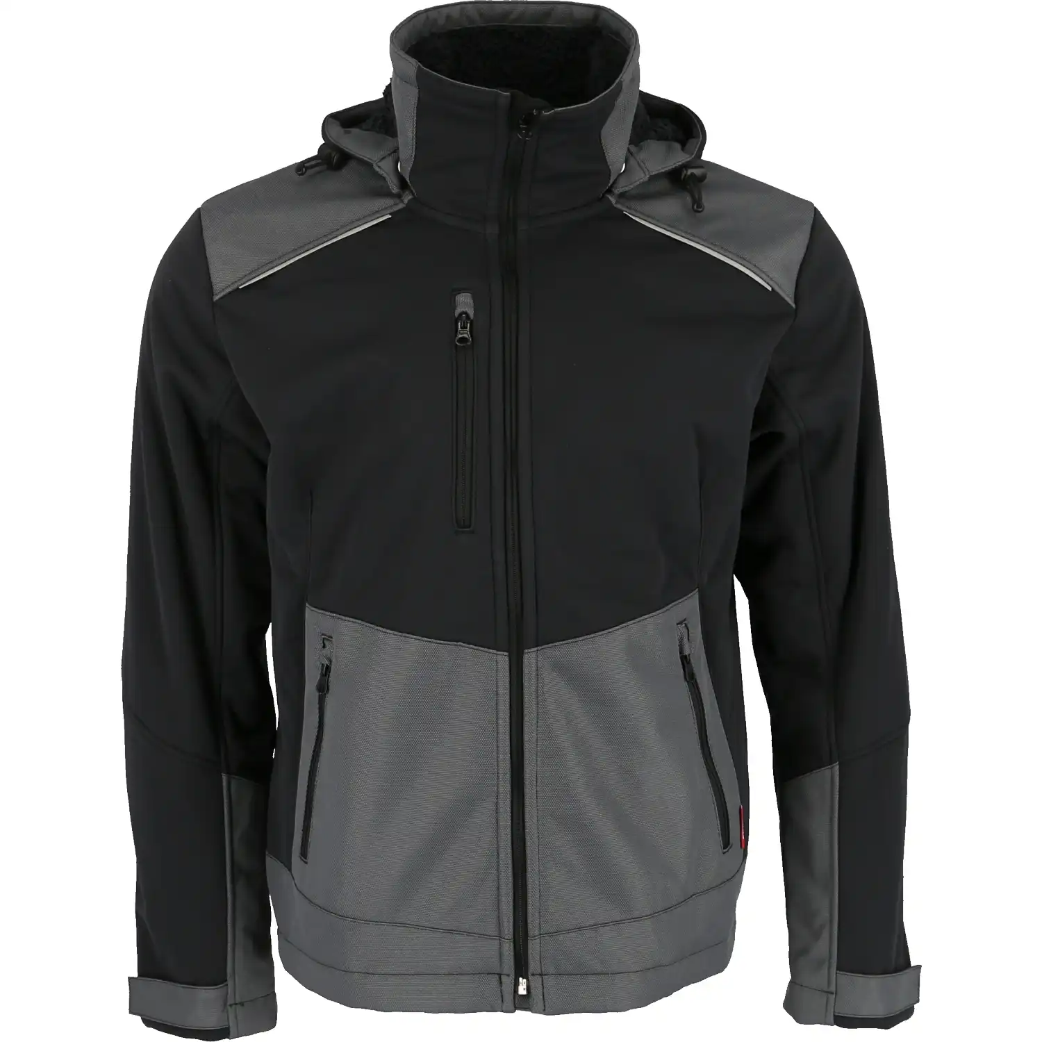 Winter Softshelljacke "4060 CFJ" Fusion Skarup in schwarz/grau, S - Thumbnail 1