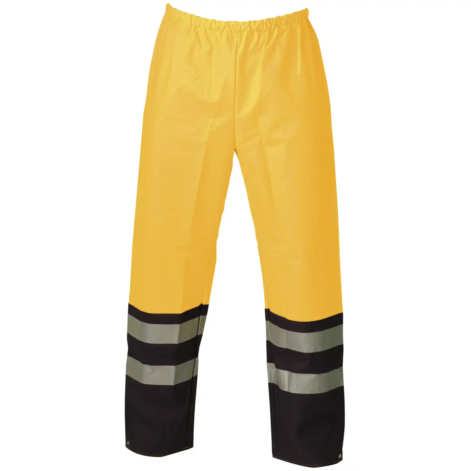 Warnschutz PU Regenhose "072400R" Visible Kl. 1 in fluorgelb/schwarz, L - Bild 1