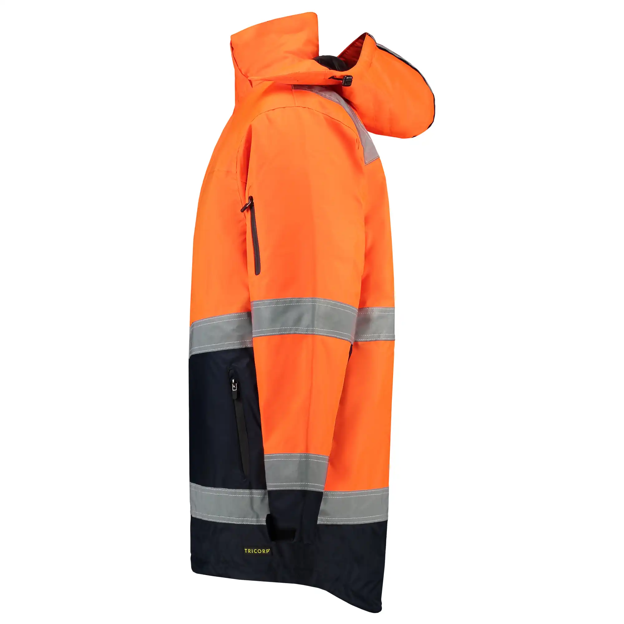 Warnschutz Regenparka 3-in-1 "403004" Safety in orange/navy, 7XL - Thumbnail 3