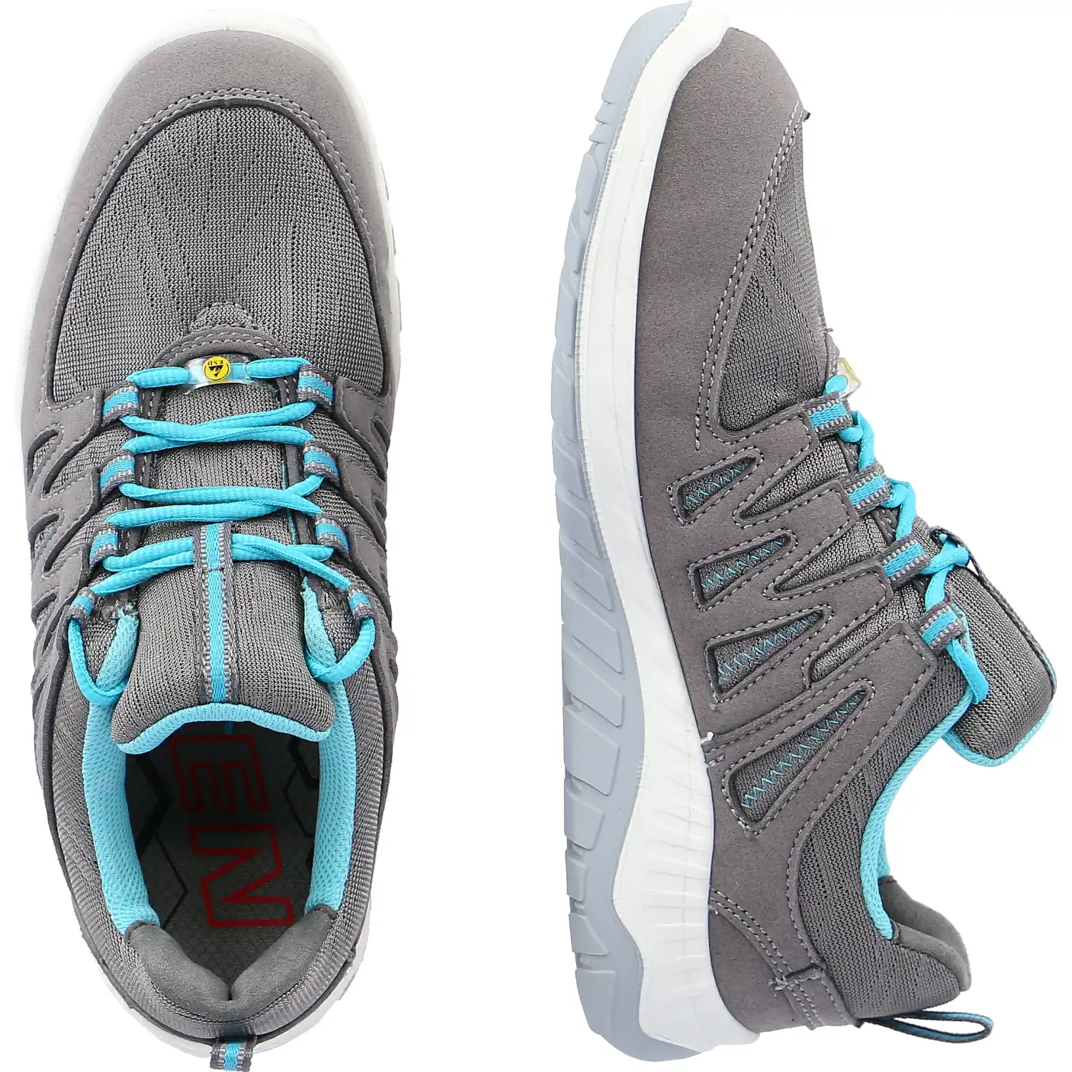 Damen Sicherheitshalbschuhe S1P "MADDIE GREY LOW" ESD WELLMAXX in 41 - Thumbnail 2