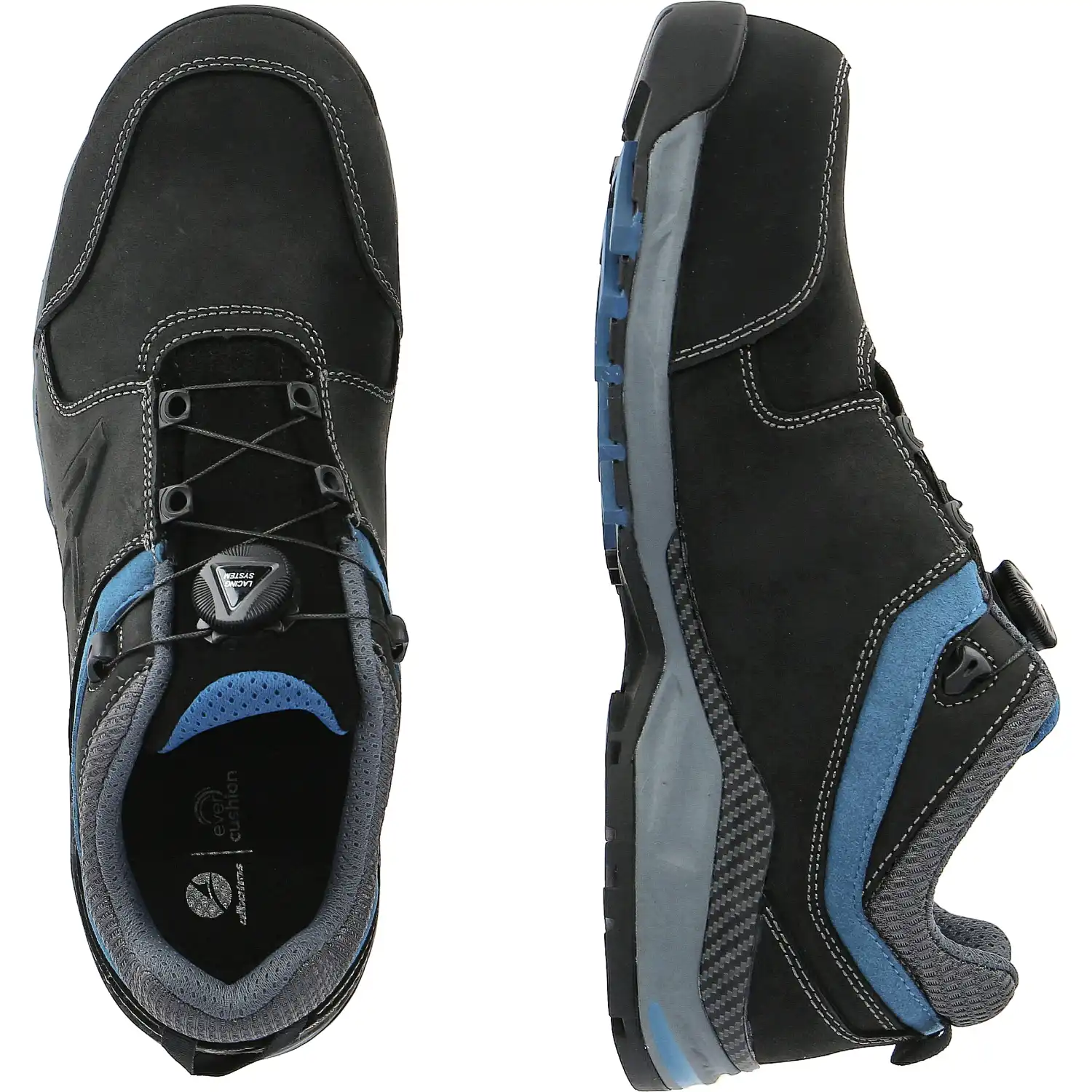 Sicherheitshalbschuhe S3 "TOFANE BLACK QUICK LOCK LOW" in 46 - Thumbnail 2